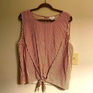 Sleeveless Striped Top